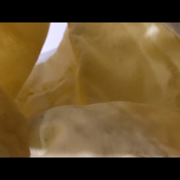 Luscious vintage light yellow embroidered dress - Picture 5 of 8